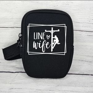 Black line wife cup bag. Linemans Wife